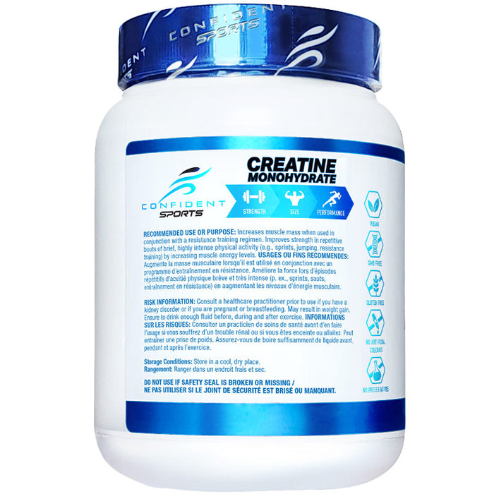 Confident Sports Micronized Creatine Monohydrate 450g