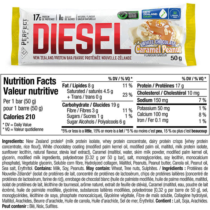 Perfect Sports Diesel Protein Bars BOX of 12