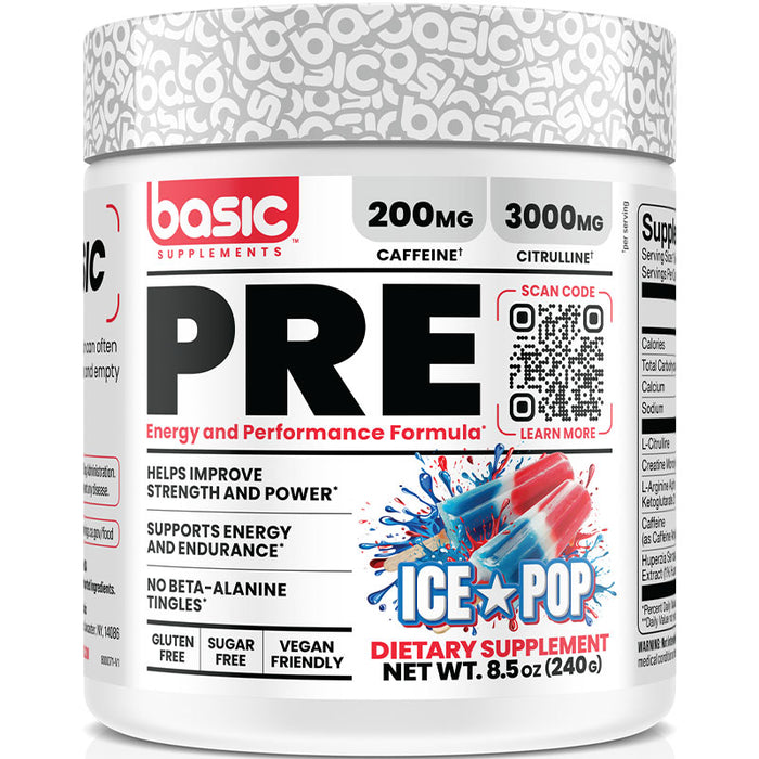 Basic Supplements Pre-Workout 30 Servings
