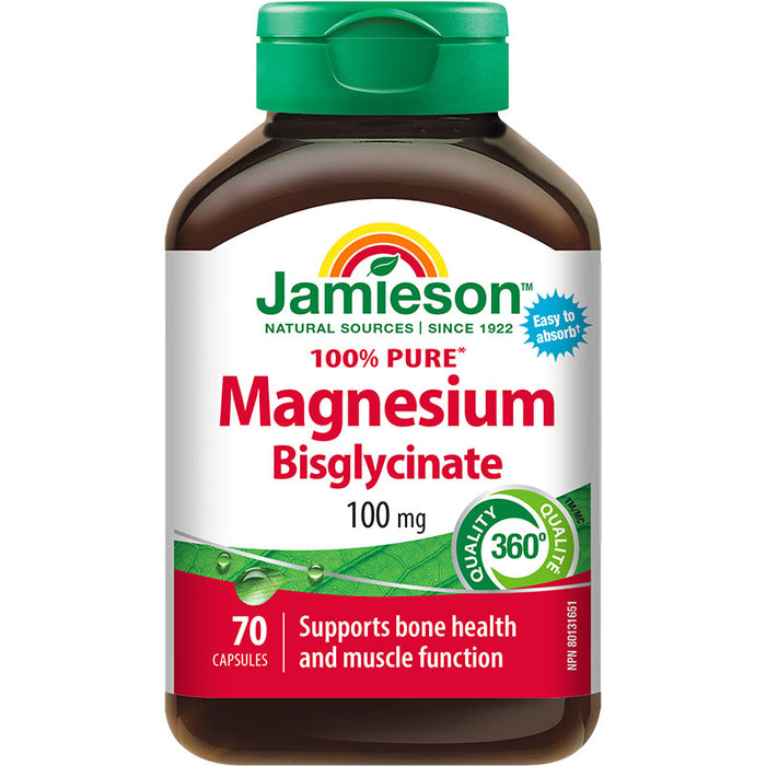 Jamieson Magnesium Bisglycinate 100mg 70 Caps