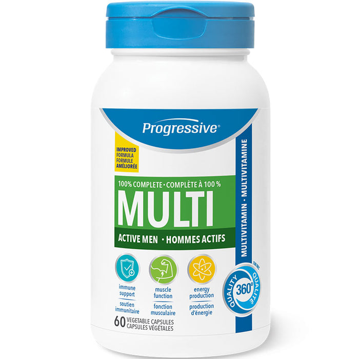 Progressive Active Men's Multivitamin 60 Vcaps