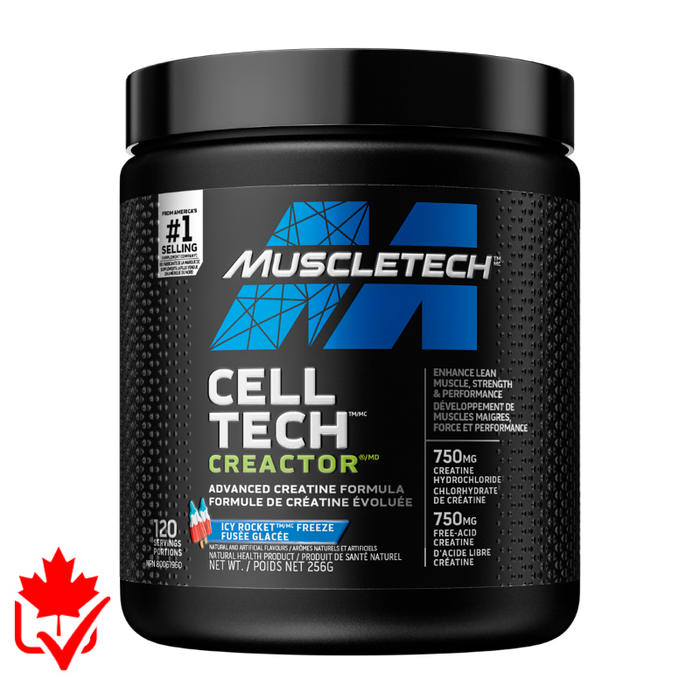MuscleTech Cell Tech Creactor Icy Rocket Freeze 120 Servings
