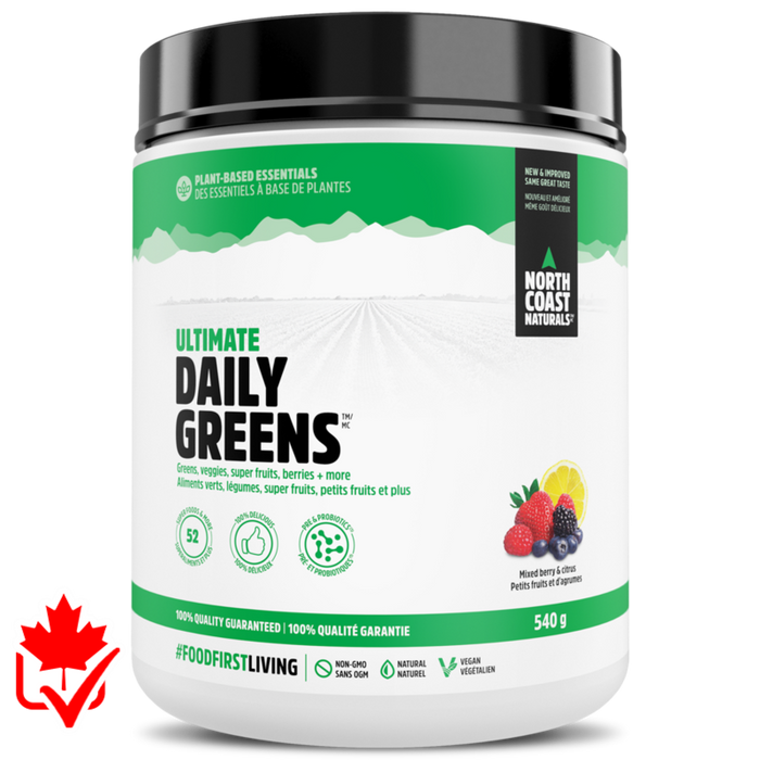 North Coast Naturals Ultimate Daily Greens 540g Mixed Berry & Citrus