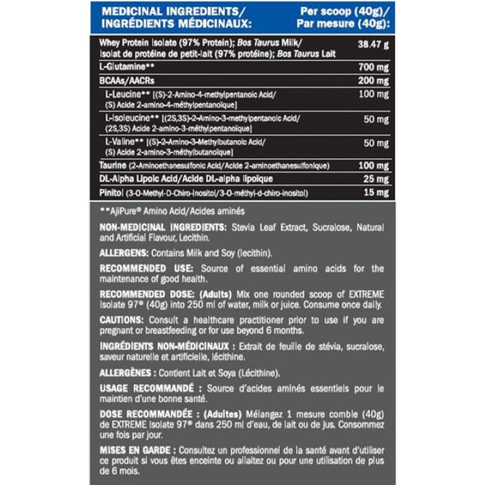 Precision Extreme Isolate 97 840g Vanilla