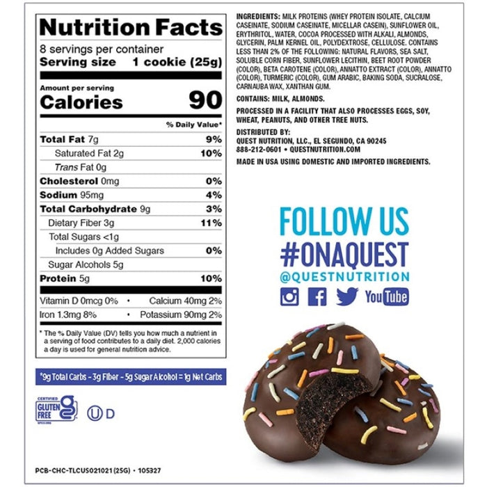 Quest Frosted Cookies BOX of 8