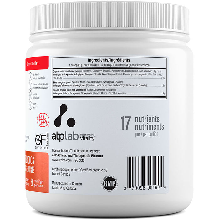 ATP Greens & Reds Whole Foods 240g