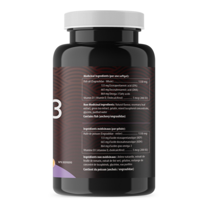 AquaOmega Omega-3 High DHA 120 Softgels