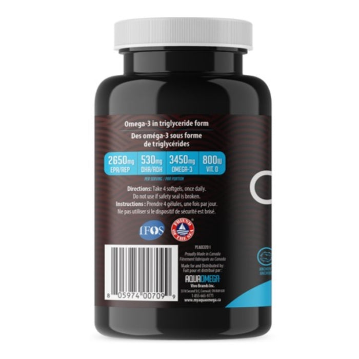 AquaOmega Omega-3 High EPA 120 Softgels