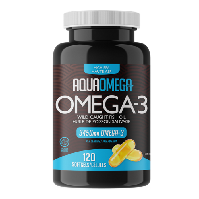 AquaOmega Omega-3 High EPA 120 Softgels