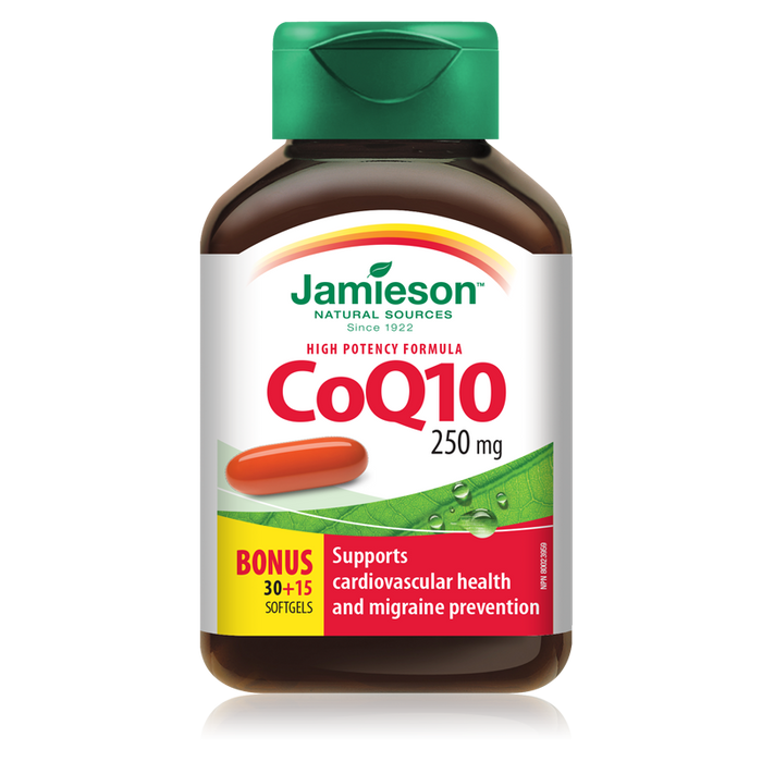 Jamieson CoQ10 250mg 45 Softgels