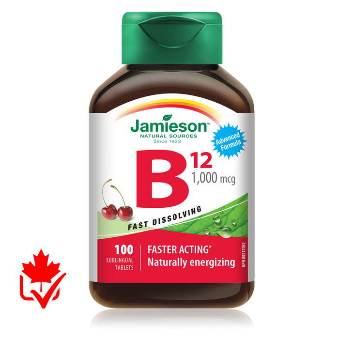 Jamieson Vitamin B12 1000mcg 100 Sublingual Tablets