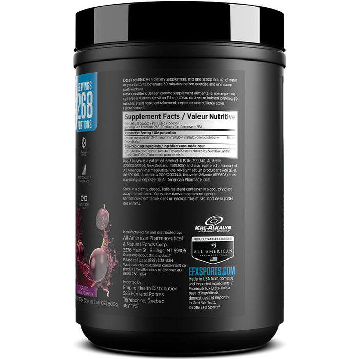 EFX Sports Kre-Alkalyn Powder 500g