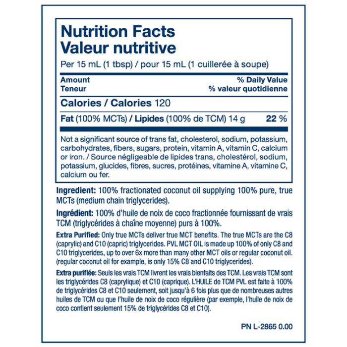 PVL 100% Pure MCT Oil 946ml
