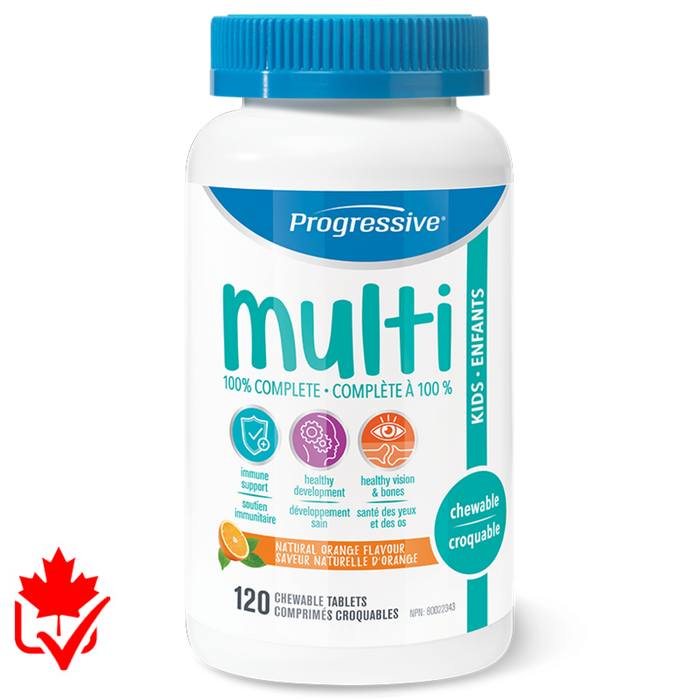 Progressive Kids Multivitamin 120 Chewable Tablets