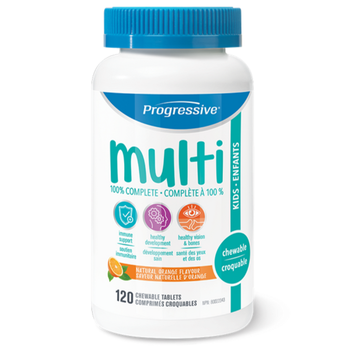 Progressive Kids Multivitamin 120 Chewable Tablets