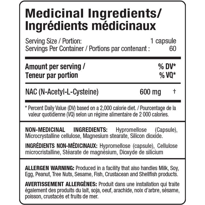 Allmax NAC (N-Acetyl-L-Cysteine) 60 Caps
