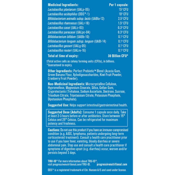 Progressive Perfect Probiotic 30 Billion 60 Caps