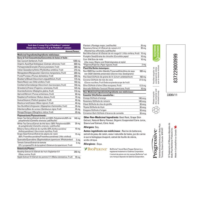 Progressive PhytoBerry 72 Servings