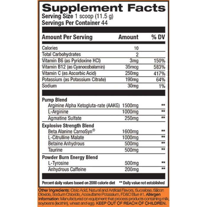 Rivalus Powder Burn 2.0 44 Servings