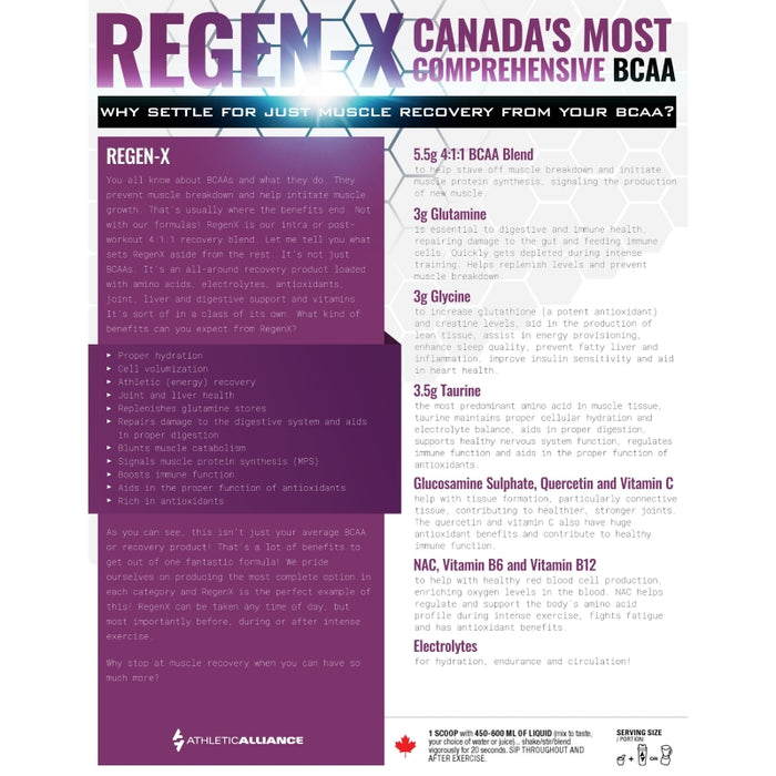 Athletic Alliance Regen-X 30 Servings