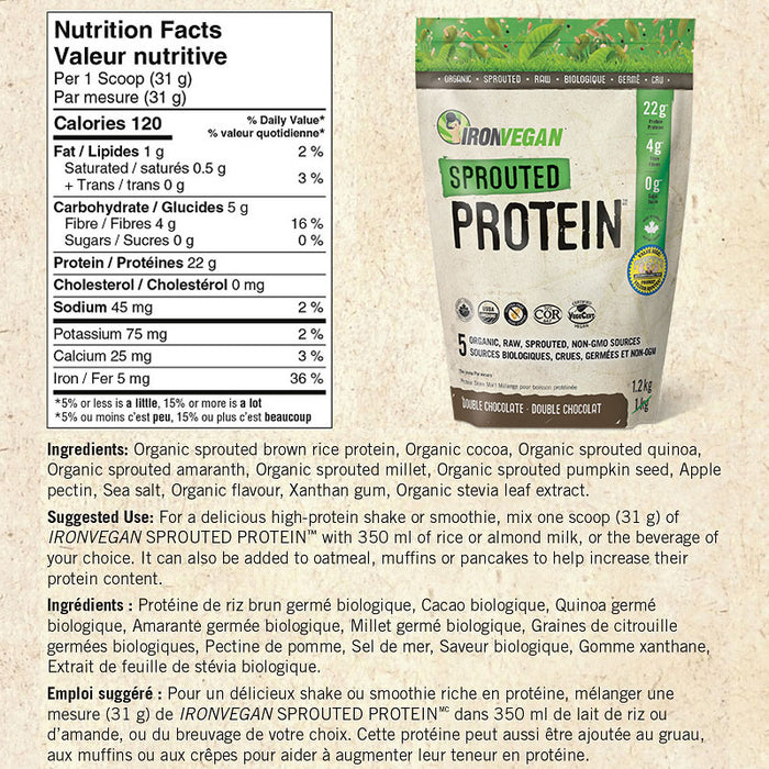 Iron Vegan Sprouted Protein 1.2kg