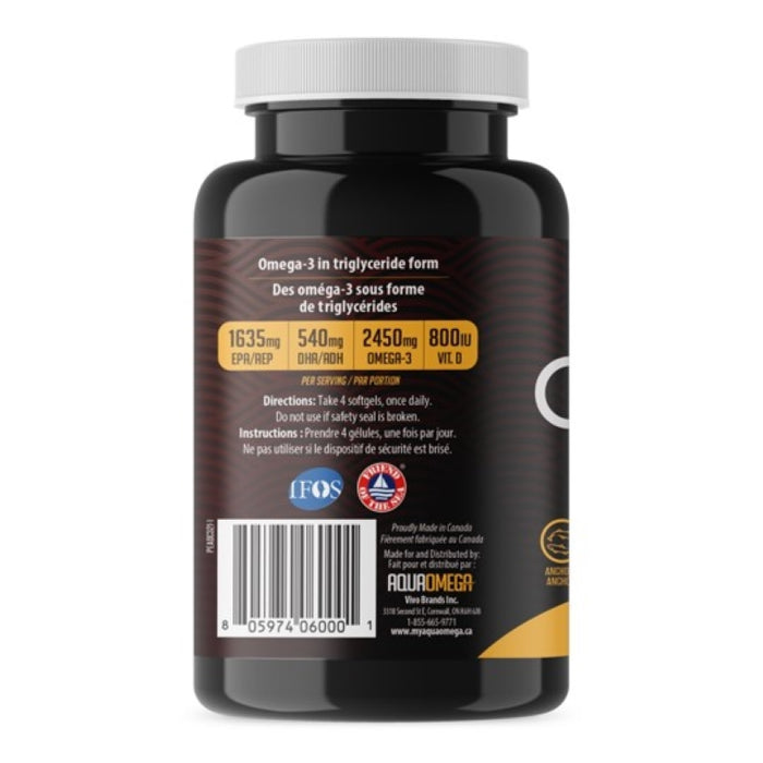 AquaOmega Omega-3 Standard 120 Softgels