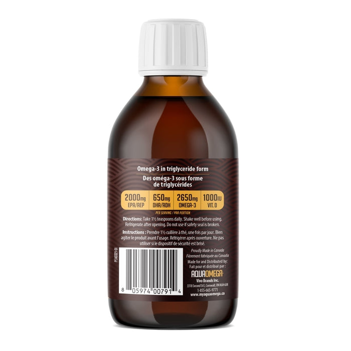 AquaOmega Omega-3 Standard 450ml Lemon
