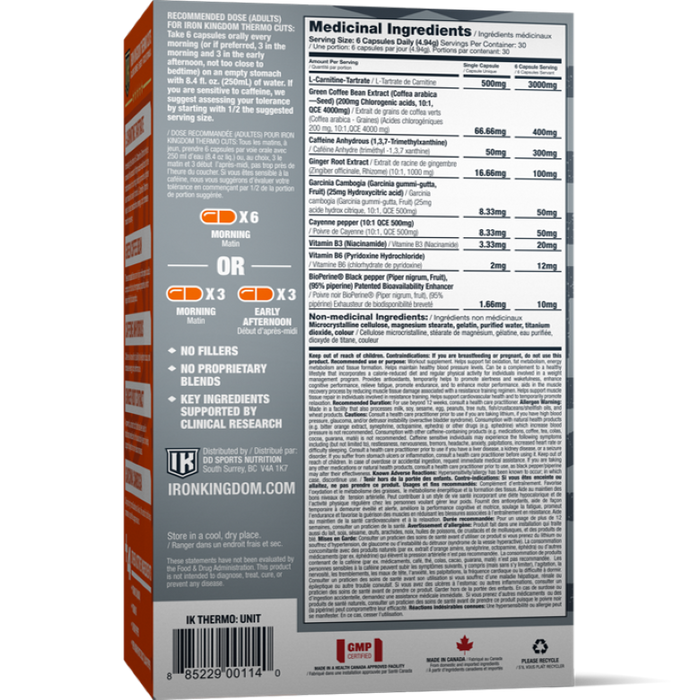 Iron Kingdom Thermo Cuts 180 Caps
