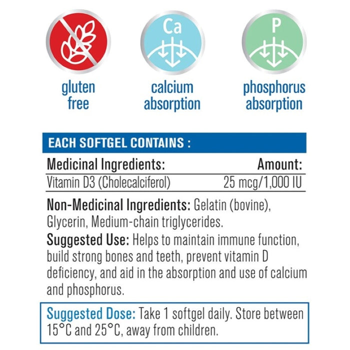 Progressive Vitamin D3 500 Softgels