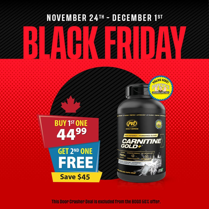 PVL Carnitine Gold 228 Caps (Add 2 to cart to apply BOGO discount)