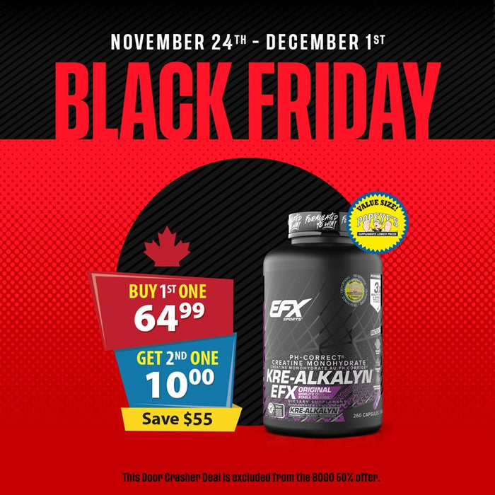 EFX Sports Kre-Alkalyn 260 Caps (Add 2 to cart to apply BOGO discount)