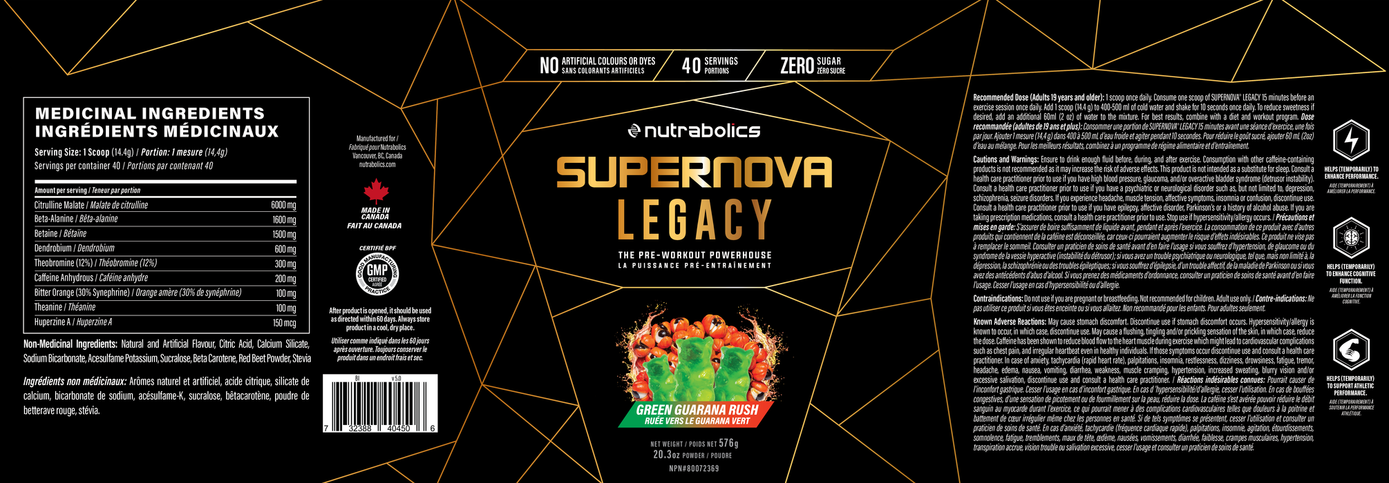 Nutrabolics Supernova Legacy 40 Serve