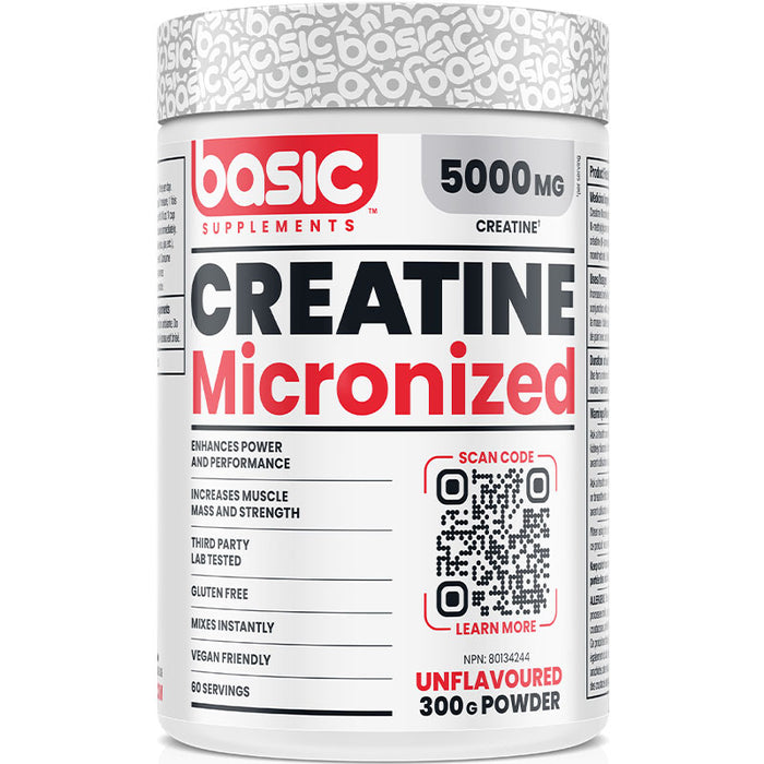 Basic Supplements Creatine Monohydrate 60 Servings