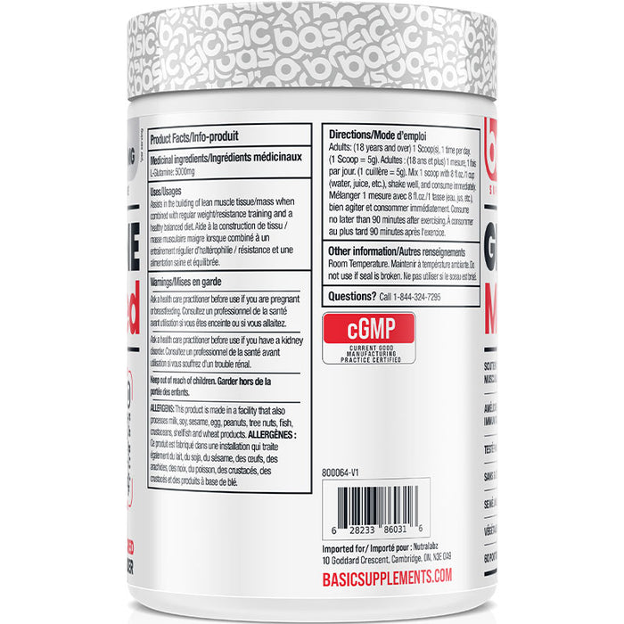Basic Supplements Glutamine 300g