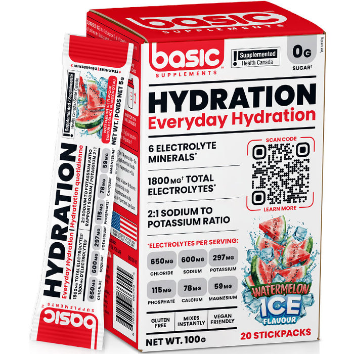 Basic Supplements Hydration 20x5g Stick Packs