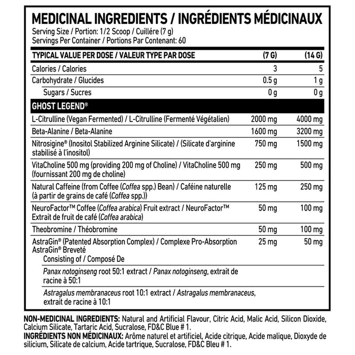 GHOST Legend V3 60 Servings
