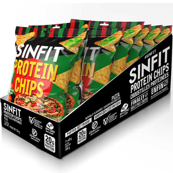 SinFit Protein Chips Box of 7 Bags