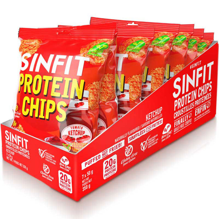 SinFit Protein Chips Box of 7 Bags