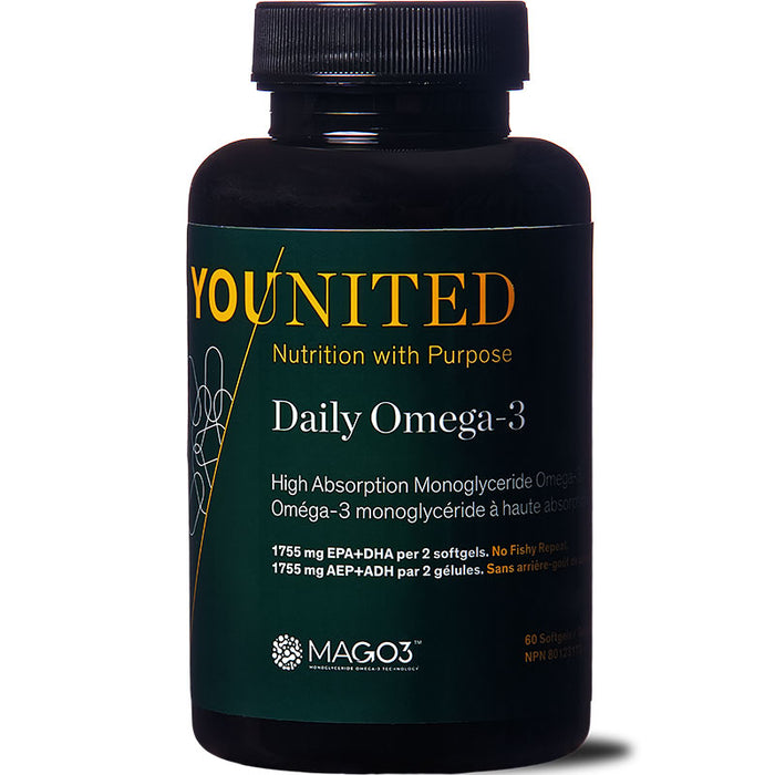 Younited Daily Monoglyceride Omega-3 60 Softgels