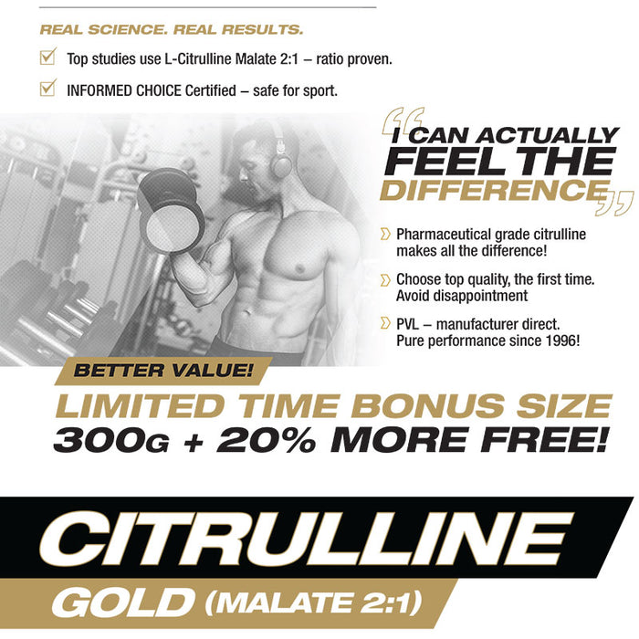 PVL Citrulline Gold (Malate 2:1) 360g