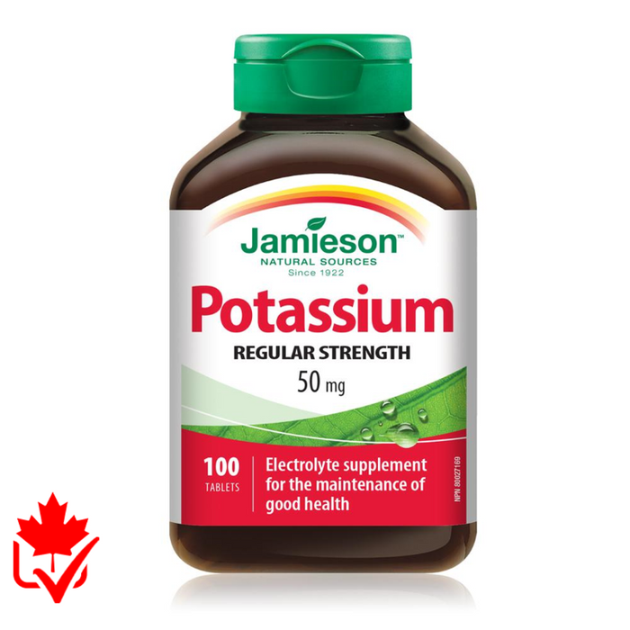 Jamieson Potassium 50mg 100 Tablets