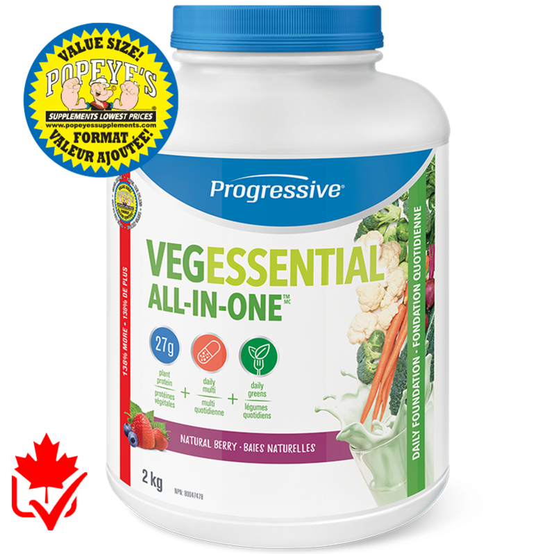 Progressive VegEssential AllInOne 2kg — Popeye's Supplements Ontario