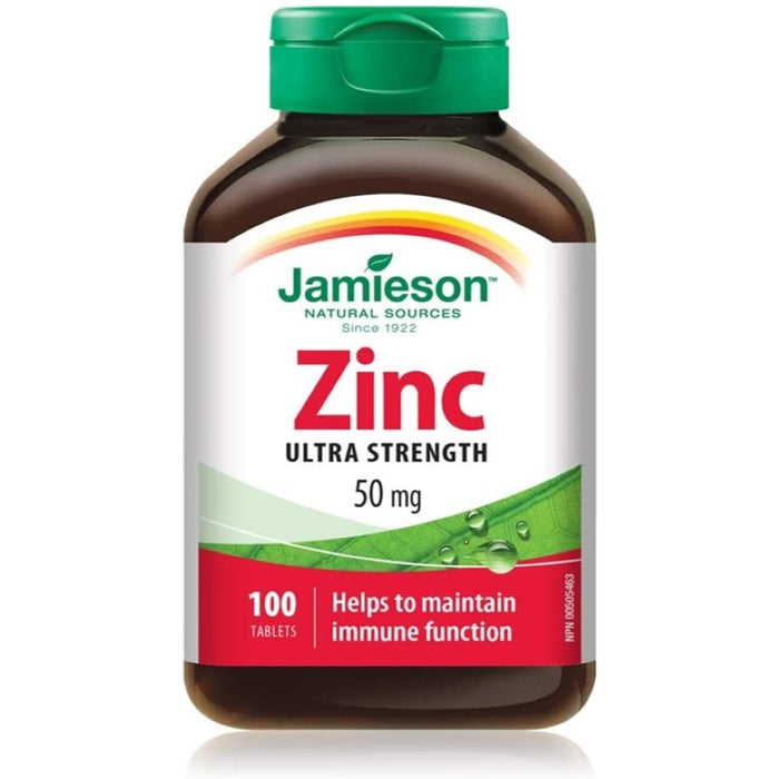 Jamieson Zinc 50mg 100 Tablets